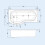 NES Home Nes Home P Shaped Left Hand 1500mm Curved Shower Bath Acrylic & Front Panel 5