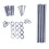 NES Home Nes Home P Shaped Left Hand 1500mm Curved Shower Bath Acrylic & Front Panel 7