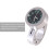 Silver Motorcycle Handlebar Glow Waterproof Clock 11