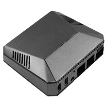 For Argon ONE V2 Case Metal Aluminum Case Removable GPIO Cover Passive Cooling Metal Shell for Raspberry Pi 4B