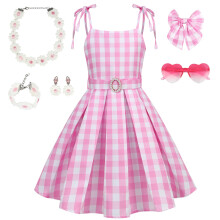Cosplay-Kostüm der Prinzessin Karneval in Rosa für Mädchen 120 cm — prinzessinnen cosplay, rosa karnevalskleid, karnevalsball outfit