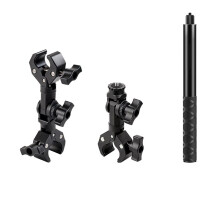 For X4 Motorcycle Invisible Selfie Stick for Action Camera for Insta360ONE R Mount 1.1m Extension Rod