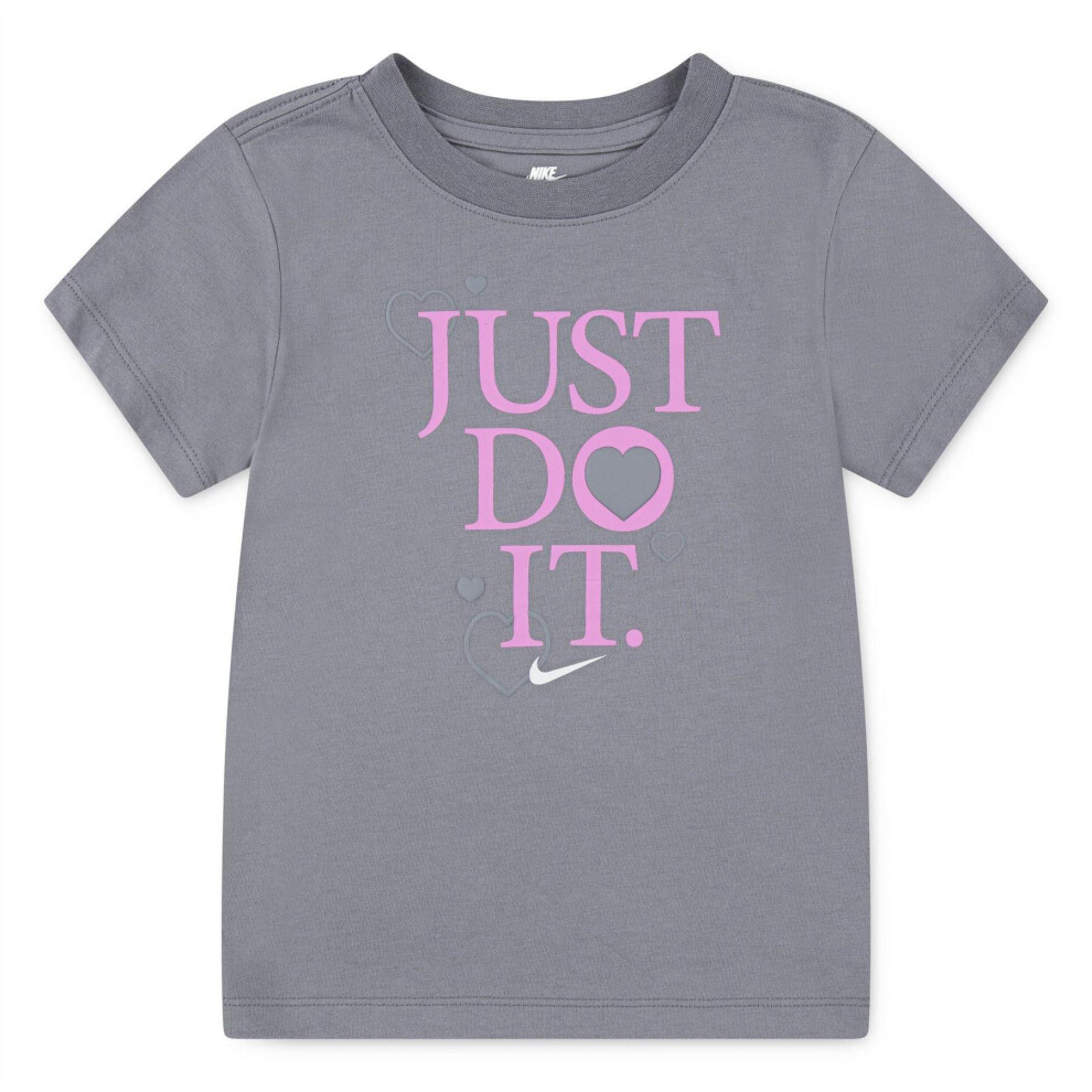 Nike (5-6 Years, Smoke ) Childrens/Kids Game Swoosh T-Shirt Grey