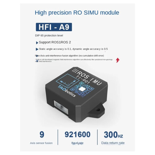 300Hz 9-Axis ROS Robot IMU Module Arhs Attitude Sensor USB Interface Gyroscope Accelerometer Magnetometer ARHS 1