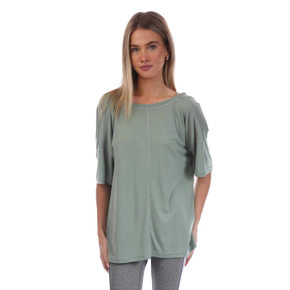 Adidas Womens/Ladies Studio Oversized Yoga T-Shirt