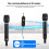 Wireless Microphone Dynamic Handheld Microphone Mic with Rechargeable Receiver for Show Meeting 7