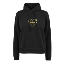 (12 UK, Black) Diesel Womens/Ladies Heart Regular Long-Sleeved Hoodie