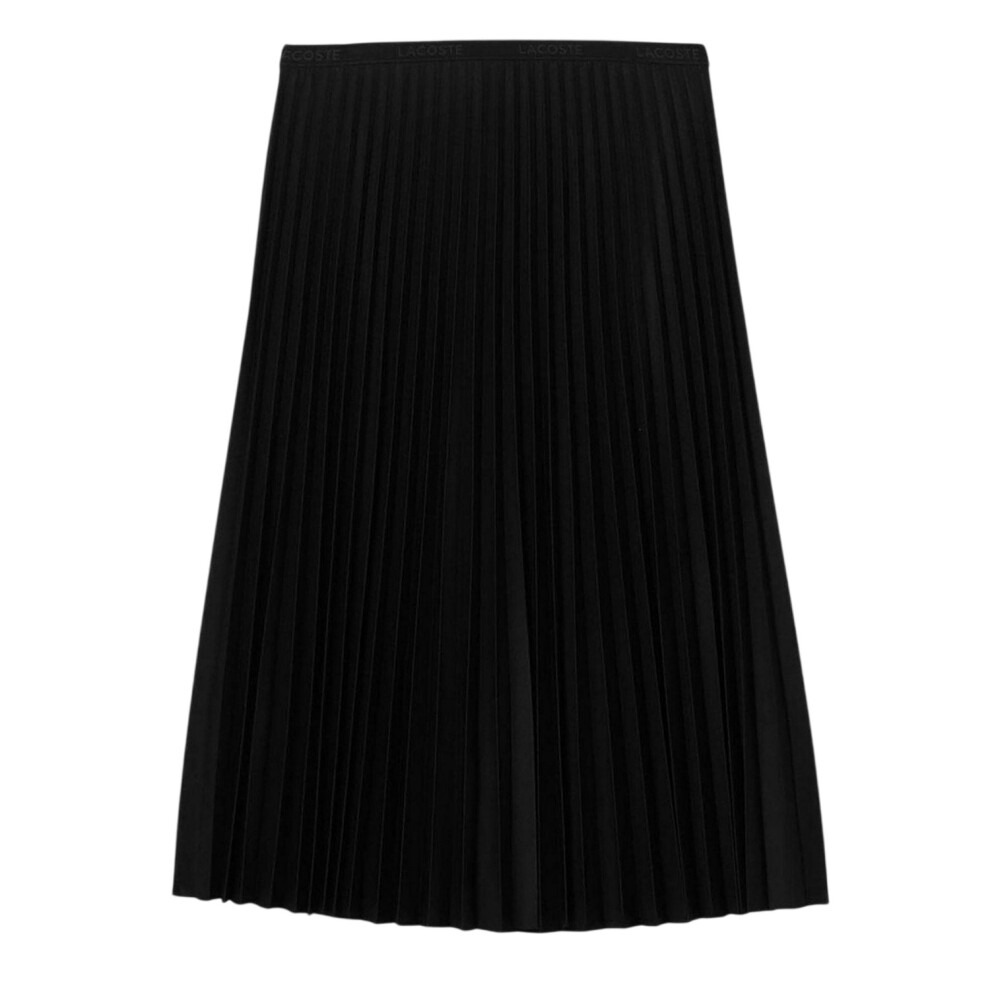 Lacoste (L, Black) Womens/Ladies Pleated Midi Skirt