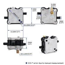 4X Fuel Pump for Mercury 35 50 60 115 225 Outboard 2 Stroke 30-300 HP14360A50 14360A41 14360A16 14360A71