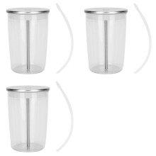 3X for Yourui Jura Coffee Machine Glass Milk Cup Pot Milk Foamer HP3/1/2 Accessories for ENA8 Z6 X3 X7