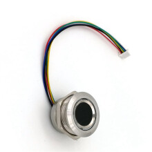 3X R503 Round RGB Ring Indicator LED Control DC3.3V MX1.0-6Pin Capacitive Fingerprint Module Sensor Scanner, 19Mm