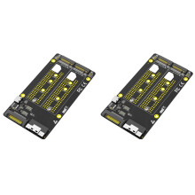 2X Dual 2X M.2 NVME SSD to SFF-8654 8X Adapter (PCIe Bifurcation Motherboard is Required)