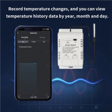 2X Tuya WiFi Temperature 20A Termostato Sem Fio com Sensor de 1M Termostato Inteligente com Suporte para Controle de Voz