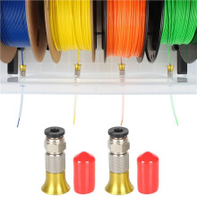 8x PC4-M6 Pneumatic Straight Connector 3D Printer Filament Dryer Box 4x2.5mm PTFE Tube 1.75mm M6 Feed Fitting Coupler