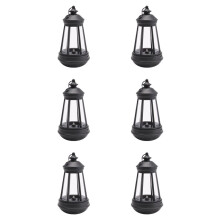6X Solar Lantern Outdoor Waterproof Large Lighthouse Lantern Led Light Source Garden Decorative Lights