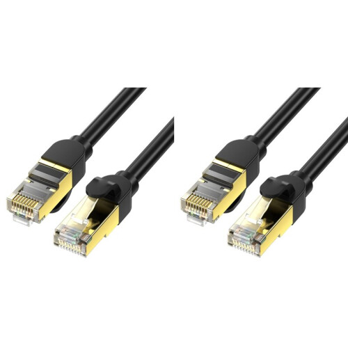 2X Cat8 40Gbps Ethernet Cable 1.5M 2000MHz High Speed Internet Double Shield Networking for PS5 PC Router