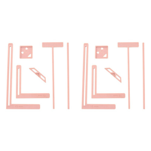 12Pcs Bookbinding Easy Scrapbooking Tool for , Great Stencils and Cutter Guide Kit Can Be Made Into Notebook 1