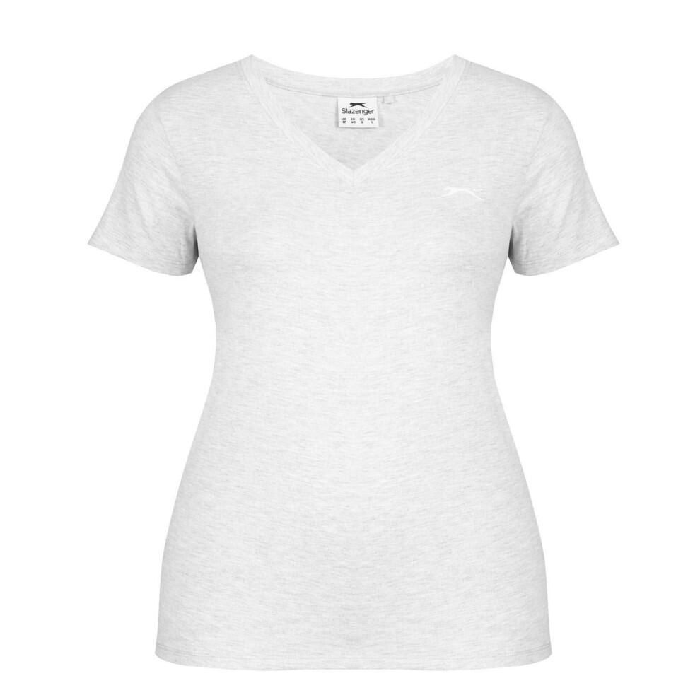 Slazenger (8 Uk, Ice ) Womens/Ladies T-Shirt Grey