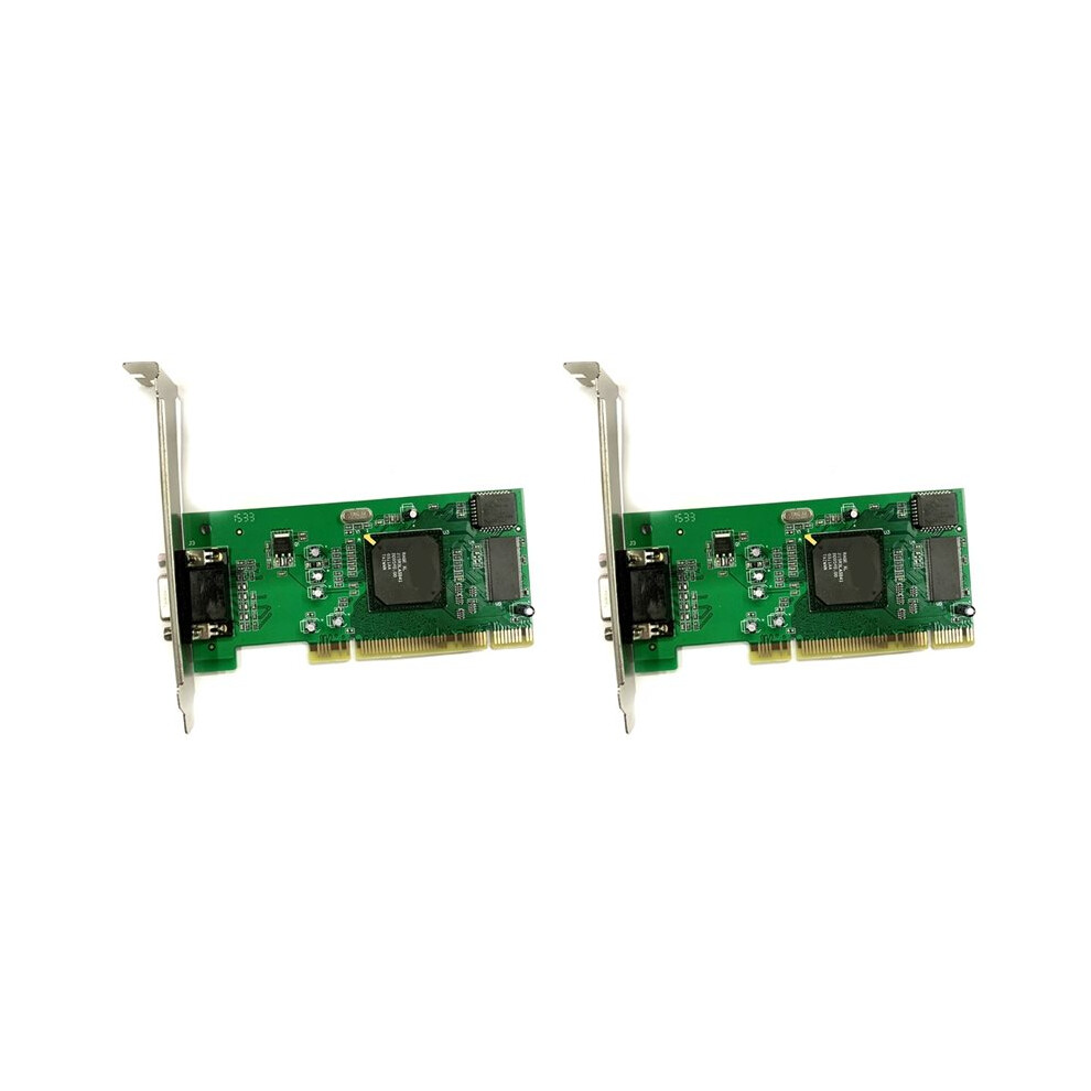 2X Card Vga Pci 8Mb 32Bit Desktop Computer Accessories Multi Display For Ati Rage Xl Vga Card Pci Card 4712923666183