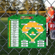 2X Magnetisches Baseball-Aufstellungsbrett, Dry EraseCoach-Aufstellungsbrett, Wiederverwendbares Softball-Aufstellungsbrett für Baseball-Training