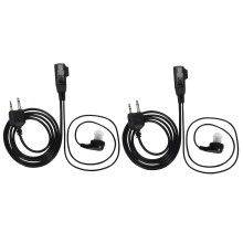 2X Air Sound Tube Earphone Microphone for Midland Walkie Talkie GXT G6 G7 G8 G9 75-810 GXT650 LXT80