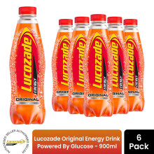Lucozade Energy Original Sparkling Glucose Drink 6x900ml Bulk