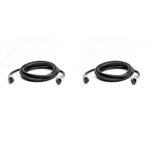 2X GX16 Luchtvaart Aansluitkabel Vrouwelijke 5-Pins Luchtvaart Verlengkabel 1M Zuiver Koper Connector