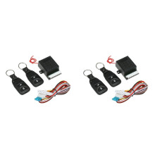 2X 12V Universal Auto Fjärrkontroll Central Kit Dörrlås Låsningssystem för Fordon med Nyckellöst Entré med 2 Fjärrkontroller