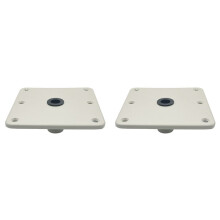 2X Base Asiento , Pedestal Asiento  para Enchufe Poste Pasador Asiento  3/4 Pulgadas, Base Pedestal Asiento  Marino Aluminio