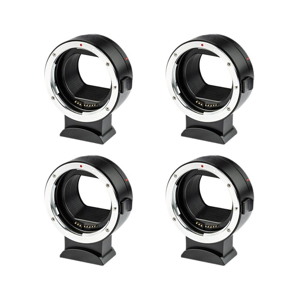 4X Ef-Eosr Automatic Adapter Ring Ef Auto Focus Lens Adapter For Ef And Ef-S Lens Dslr Lens Ef Port Black 4714131077010