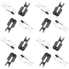 Ear Clip Electrode Double-Sided Rubber Comfortable, Compatible for Tens Unit & CES Stimulation 8 Pair