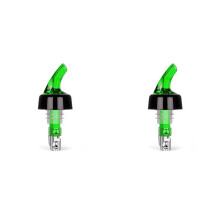 2X 45ml Automatic Measured Bottle Pourer-Quick Shot Spirit Measure Pourer Drinks Wine Cocktail Dispenser Tools Green