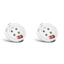 2X Notleuchte mit 4 LEDs, Eingebauter Lithiumbatterie, Deckenleuchte