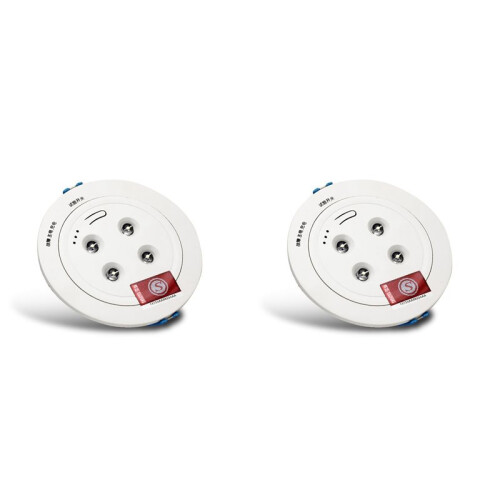 2X Notleuchte mit 4 LEDs, Eingebauter Lithiumbatterie, Deckenleuchte