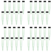 200-Pack Floral Water Tubes, 4 Inch/ 10cm Plastic Floral Tubes with Rubber Caps for Flower