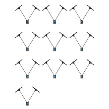 10X per Ricevitore GEPRC ELRS DUAL 2.4Ghz Diversity RX 25-1000Hz TCXO Integrato con Doppia Antenna per Drone FPV RC