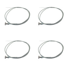 4X Chrome Universal 6 Ft Carb Gaźnik Przewód Dławika Push Pull Dławik Przewód Przepustnicy do Hot Rat Rod Holley Edelbrock