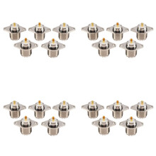 20 PCS UHF SO239 Femelle 2 Trous Jack Femelle avec Rhombique Panneau de Soudure Connecteur RF Prise Connecteur Femelle