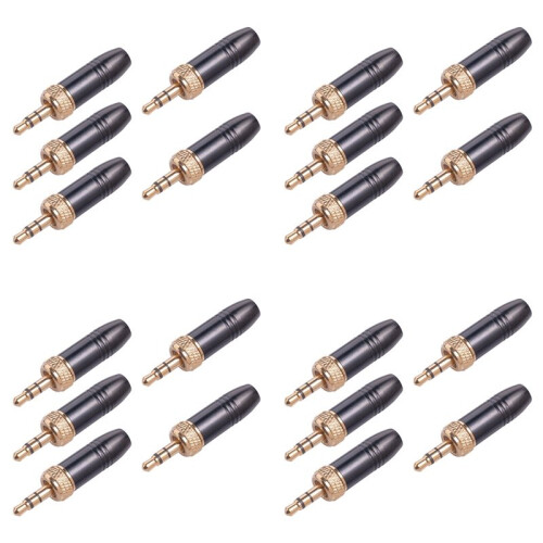 20Pcs Lavalier Lapel Microphone 3.5mm Audio Plug with M6 Internal Thread Internal Thread Cable for- for- 1