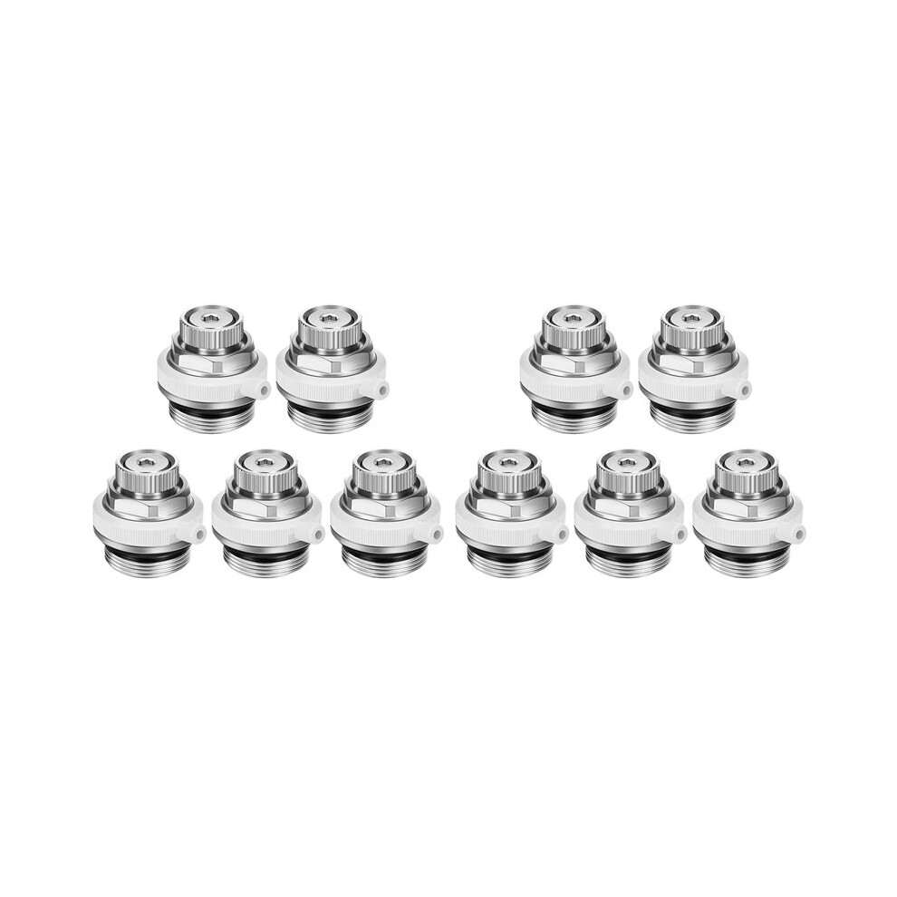 10Pcs Radiator Exhaust Valve Copper Fully Automatic Heating Exhaust Valve 1/2 Inch Air Vent 4711976556663