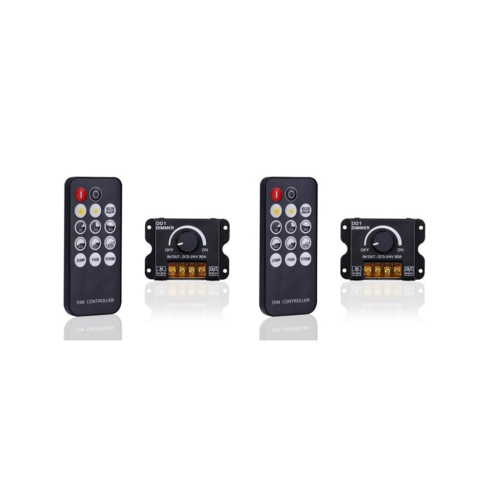 2X 5V 12V 24V 30A Rf-Led Dimmer Pwm Dimming Controller Wireless Control ,For Monochrome Led Strip Lights 4711392001228