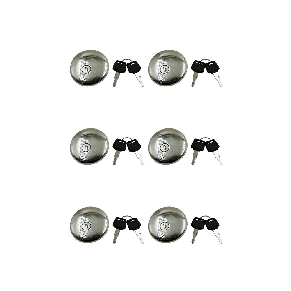 6X Motorcycle Fuel Gas Tank Cap Cover Lock With 12 Keys For Gn250 Gn125 Gn 125 250 6032469485191