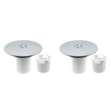 2X Plumbing Bathroom Floor Drain Plastic Shower Drain Floor Drain