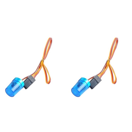 2X LED Lamp Strobing-Blasting/Flashing/Rotating Light for 1/10 RC Model Car 1:14  Tractor RC,