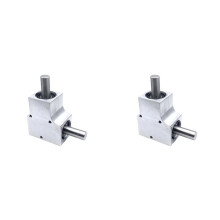2X Gearbox-90 Degree Steering Gearbox-1.5M 19T Spiral Bevel Gear Reversing Corner 1 To1 15mm Output Shaft Commutator