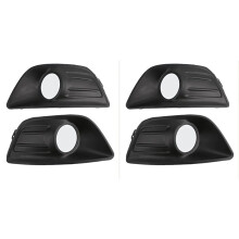 4X Car Front Fog Lamp Grille Fog Light Trim Cover Fog Light Protect Frame for C4