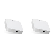2X Hub Inalámbrico Inteligente EWelink Zigbee 3.0 para Dispositivos Zigbee. Puente Inalámbrico de 2,4 GHz para Hogares Inteligentes.