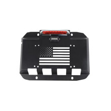 Tailgate Exhaust Cover Plate Spare Tire License Plate License Plate Holder for   JK 2007-2017 JL 2018+