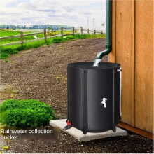 2X Rainwater Recycling Water Storage Tank Garden Irrigation Bucket Collection Container Garden Water Black
