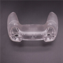 2X Full Set Clear Housing Shell for PS5 Controller Custom with Buttons,Touchpad Cover&Transparent Case Skin Kit